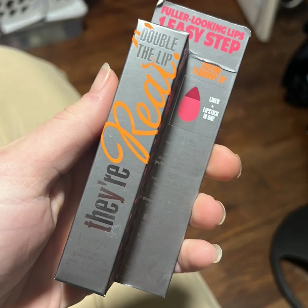 💘🧩HP! Benefit Pink Thrills They’re Real Lipstick & Liner Duo